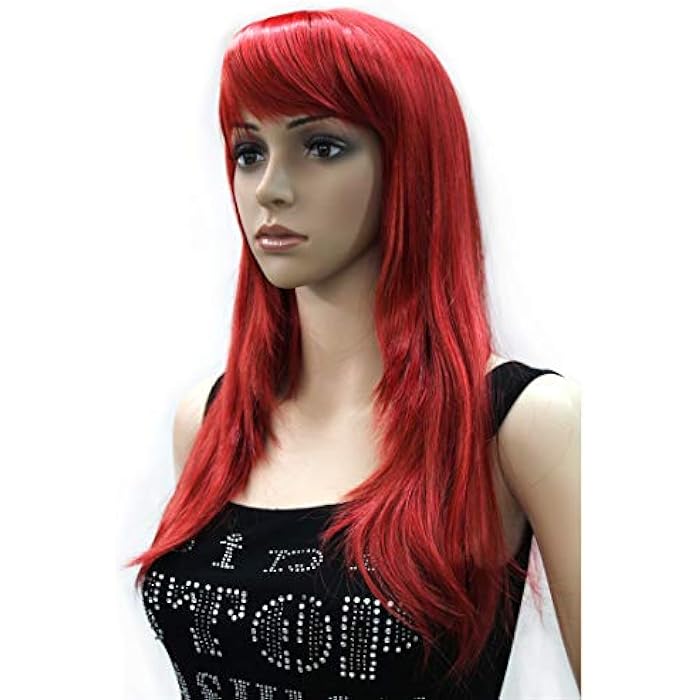 DILLARDS Lydell Synthetic Fashion Wig Long Straight Party Halloween Cosplay Wigs For Women Red - Image 2